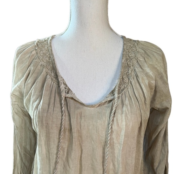 SCULLY WOMENS LIGHTWEIGHT FLOWY SOFT LONG SLEEVE BLOUSE - Picture 2 of 10